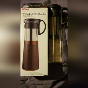 Hario Mizudashi Cold Brew Coffee Pot, 1000 ml, Black, NEW